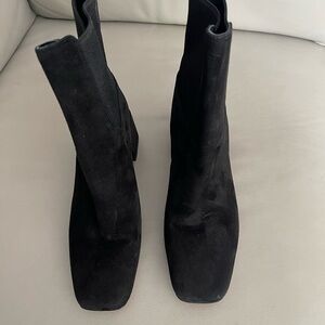 Vince Black Heeled Boots